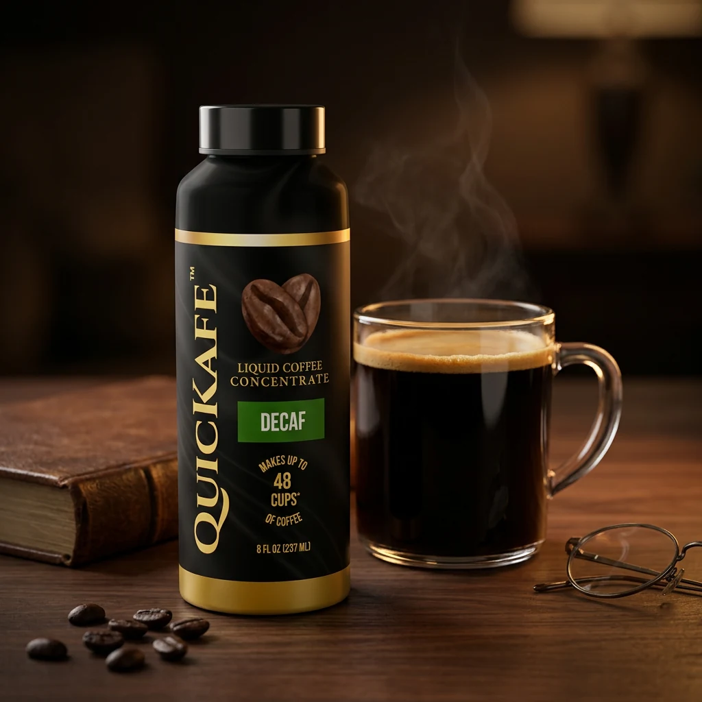 QuicKafe DECAF — 8 oz Liquid Coffee Concentrate